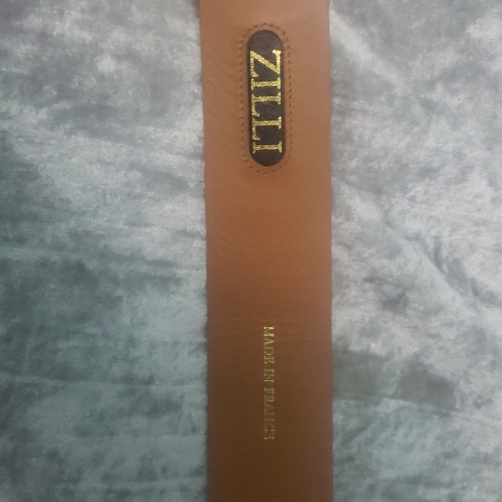 Zilli Mens Belt Grey Crocodile skin